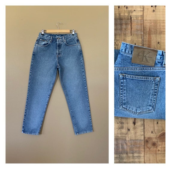 30” Calvin Klein Jeans Button Fly High Waisted / 9