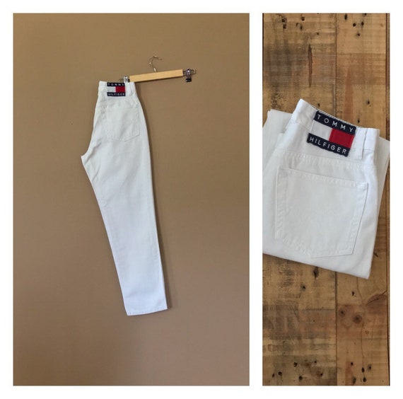 27" White Tommy Hilfiger Jeans / High Waisted Jean