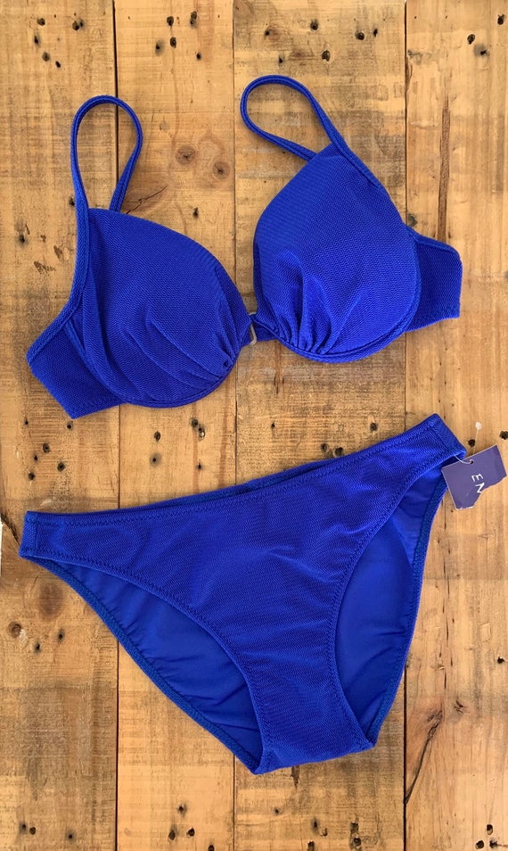 90’s Blue Bikini M/L / Classic Cut Bikini / Bikin… - image 2