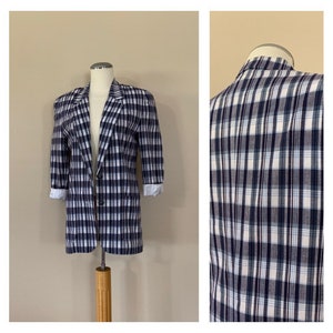90s Plaid Blazer Oversized / 90s Sports Coat Plaid / 90s Jacket / 80s Blazer / 90s Plaid Clothing / 90s Blazer Women’s Medium