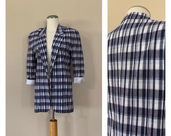 90s Plaid Blazer Oversized / 90s Sports Coat Plaid / 90s Jacket / 80s Blazer / 90s Plaid Clothing / 90s Blazer Women’s Medium