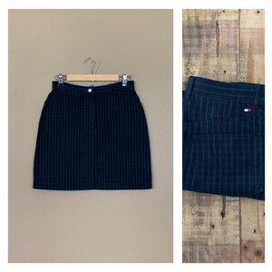 28&quot;/29” Plaid Tommy Hilfiger Skirt High Waisted / Vintage Tommy Hilfiger Skirt / 90’s Plaid Tommy Hilfiger Skirt Size 8