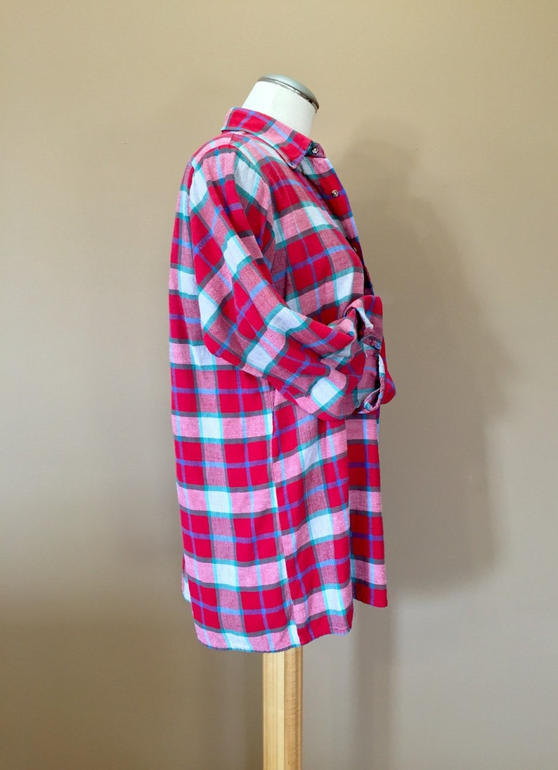 grunge oversized flannel