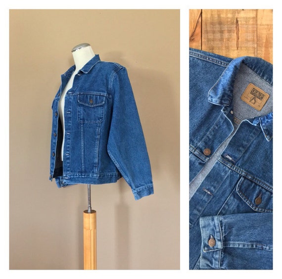 90s Gap Denim Jacket Medium / Vintage Jean Jacket… - image 1