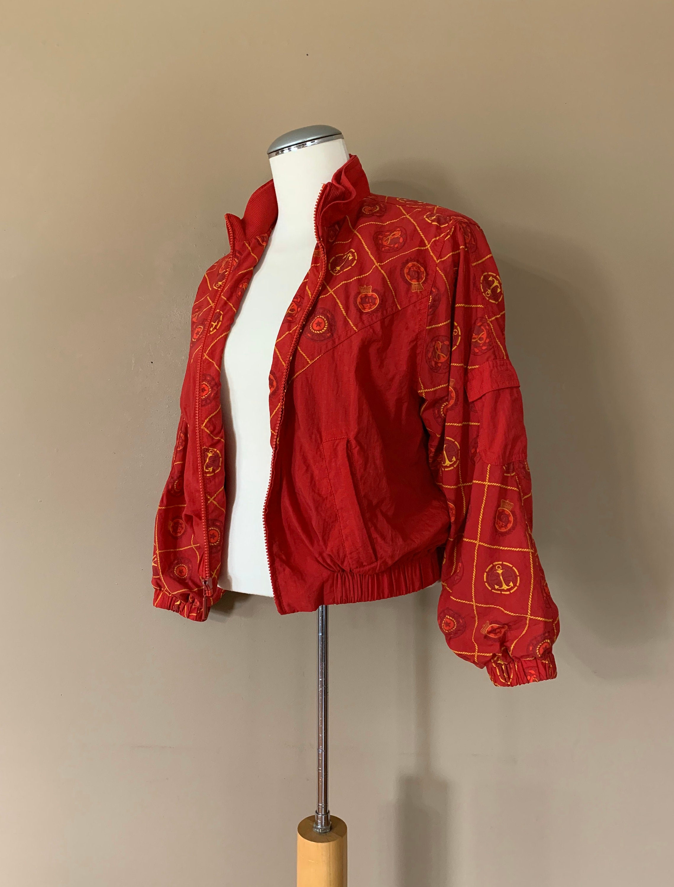 90s Windbreaker Suit Track Suit Small / 80s Windbreaker Womens Etsy