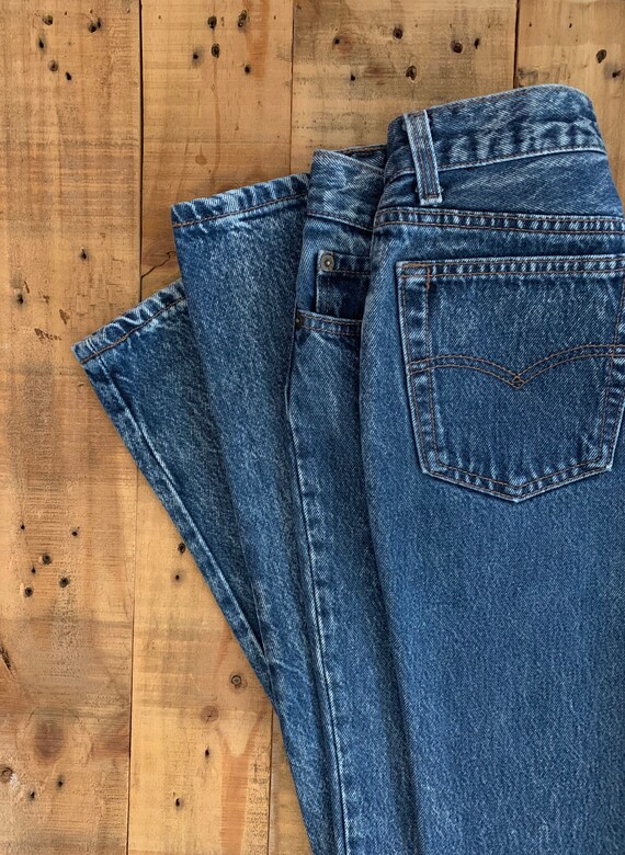 26/27" Levis 501 Jeans High Waisted Button Fly / … - image 8