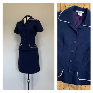 Two Piece Skirt Outfit Two Piece Set / 90’s Outfit Women / Matching Suit Set / Two Piece Outfit / Skirt Suit and Top