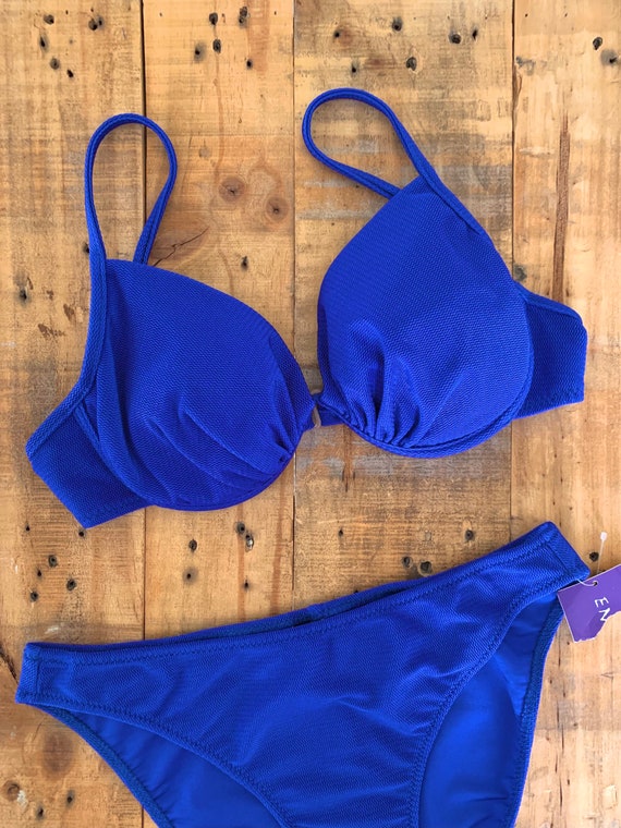 90’s Blue Bikini M/L / Classic Cut Bikini / Bikin… - image 4