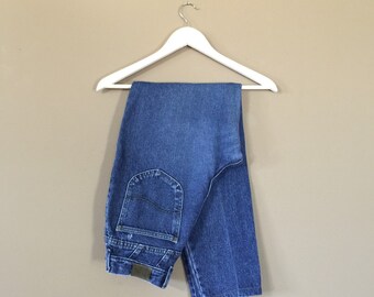 Size 10 Lee High Waisted Jeans  / 90s Jeans / Vintage High Waisted Jeans / Mom Jeans / Acid Wash Jeans
