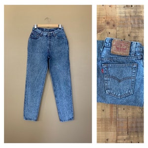 27&quot;/28&quot; Levis 501 Jeans High Waisted Button Fly / 90s Levis 501 Women’s / Levis Acid Wash Jeans / Levis Straight Leg 501 Straight Leg
