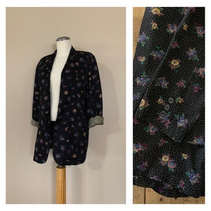 90s Women’s Blazer Large / 90s Oversized Sports Jacket  / 90s Jacket / 80s Blazer / 90s Hip Hop Clothing / 90s Sports Coat