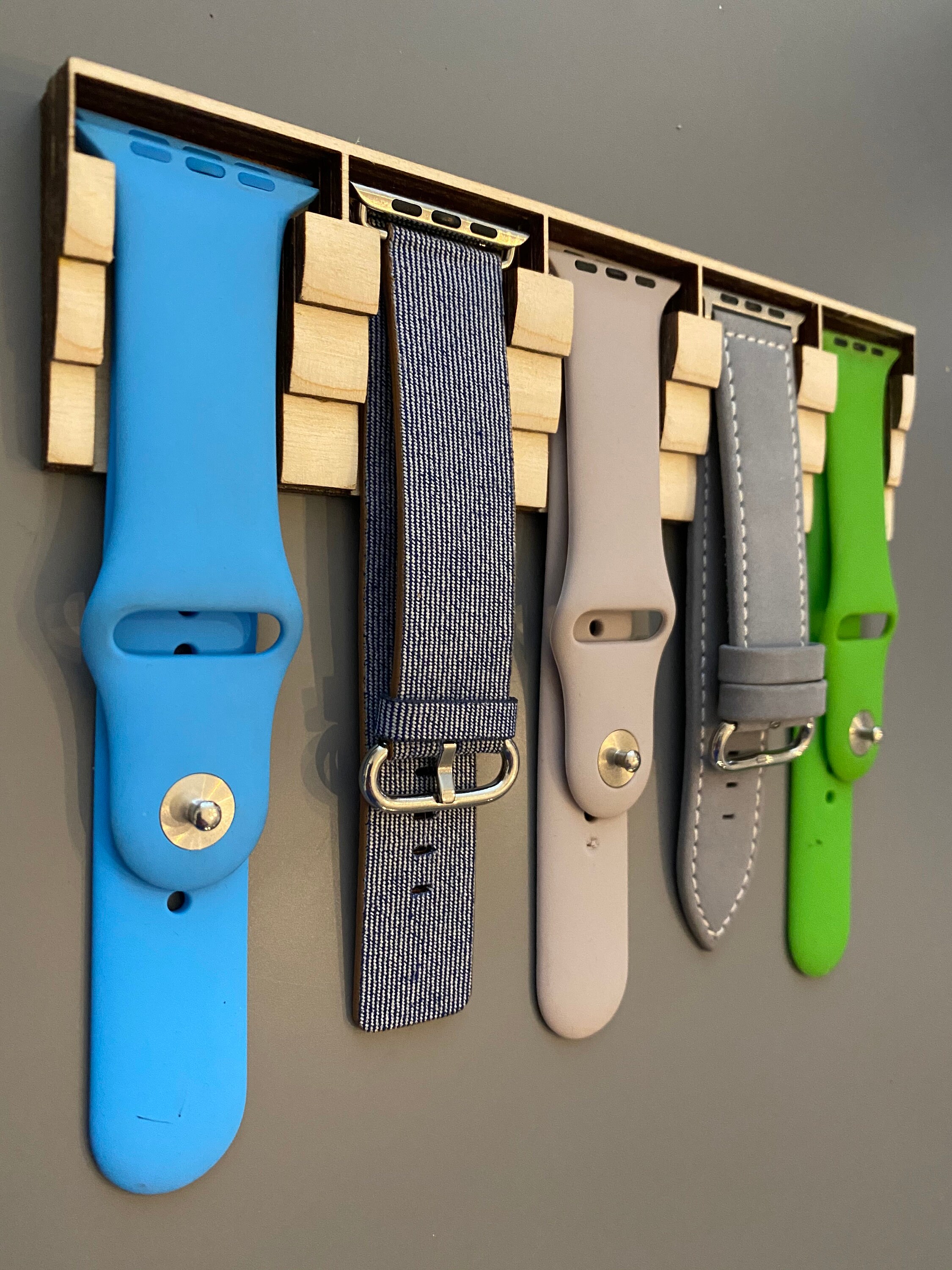 Wood Apple Watch Band Display Holder Available in 4 woods and Etsy