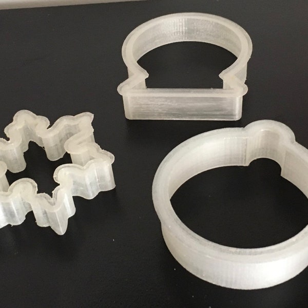 Custom Cookie Cutters- 3D Printed-  Food safe plastic- Any size Any shape