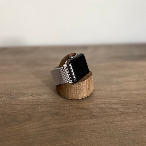 Apple Watch Charging Dock- 3D Printed Wood or Plastic - All Apple Watch Series except Ultra