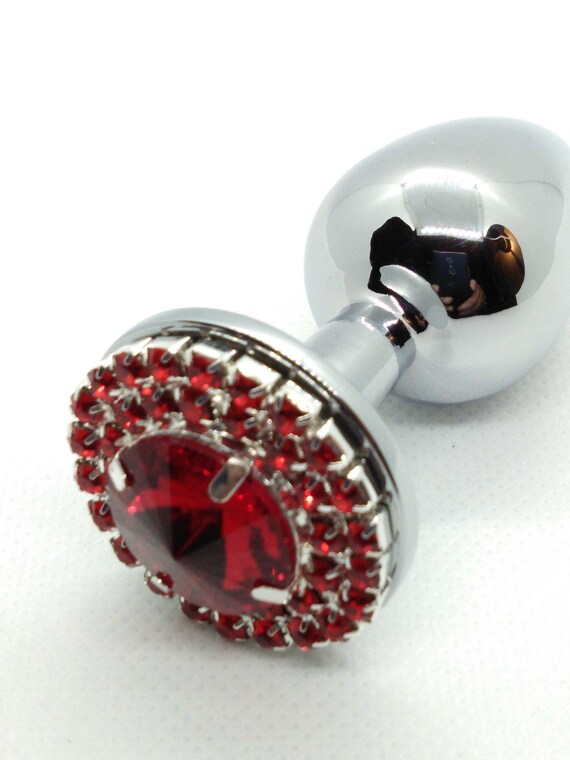 Red Bling Bling Anal Plug Mature Sex Toy Anal Jewelry Butt Etsy.