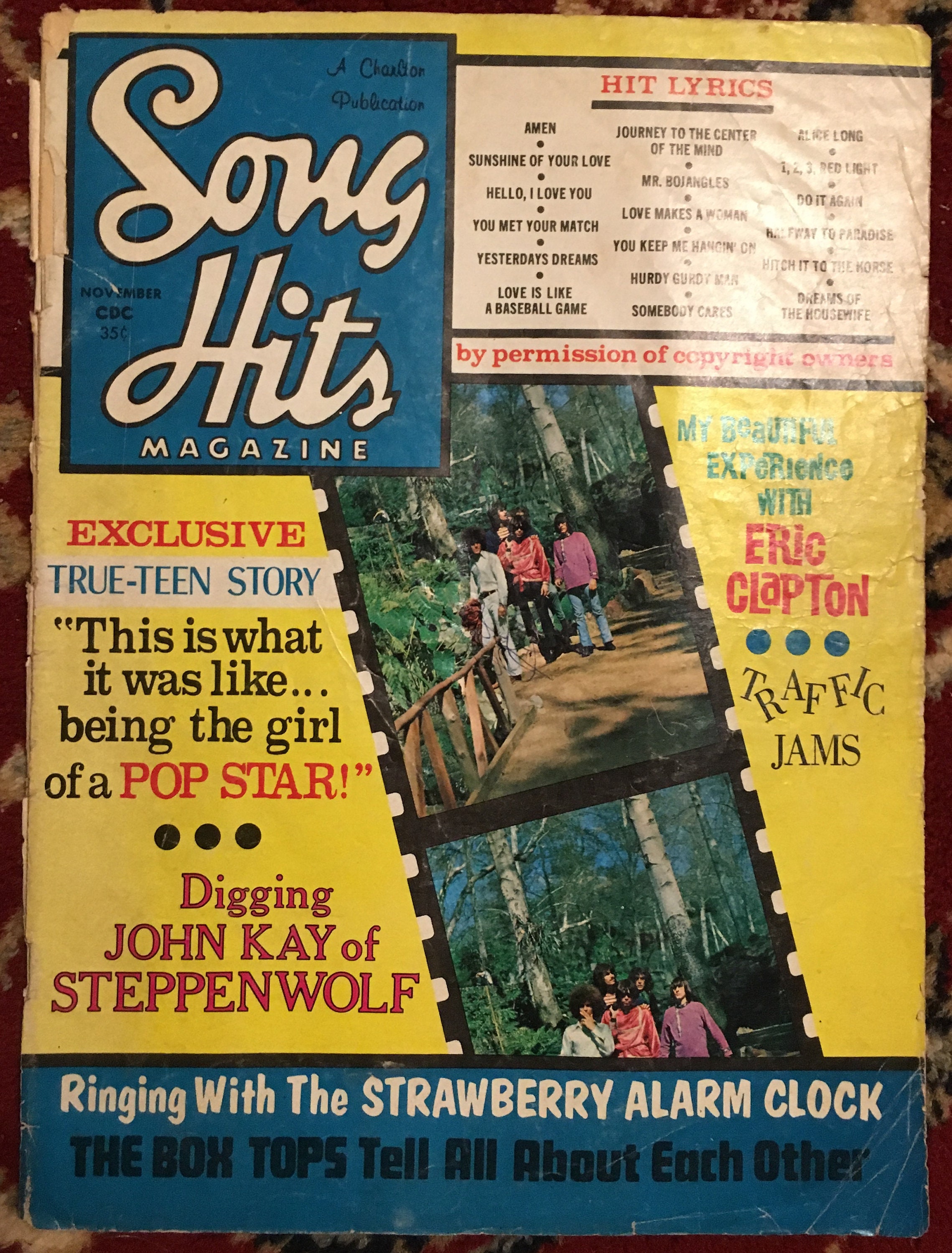 Vintage Song Hits Music Magazine From November 1968 Rock N Roll Etsy UK