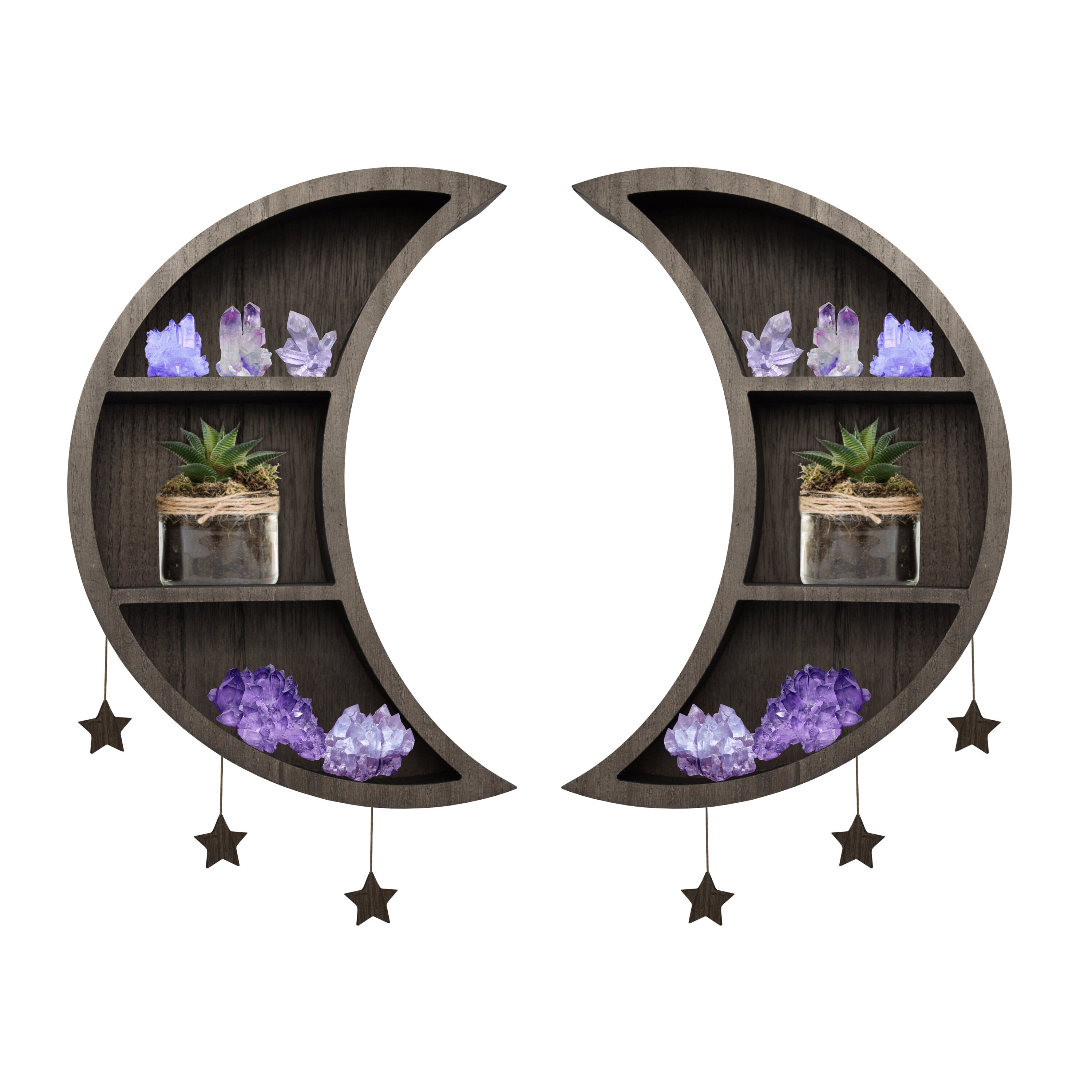 Classy Moon Shelf for Display MoonShaped Décor Crescent Etsy