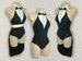 Showgirl Sequins Tuxedo Leotard, Tuxedo Twin Set, Tails Bustle or Tuxedo & Tails Set 