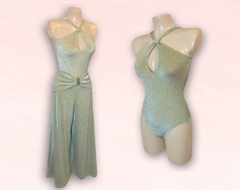 Disco High Waist Palazzo Pants and Keyhole Leotard (purchase separately or as a set)