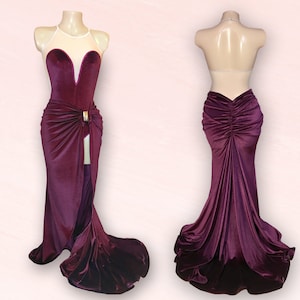 Do Right Velvet/Sequins Fishtail Skirt & Plunge Neck Leotard (purchase separately or as a set)