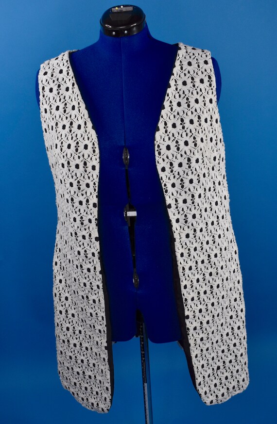Vintage 1970's crocheted vest, super boho style