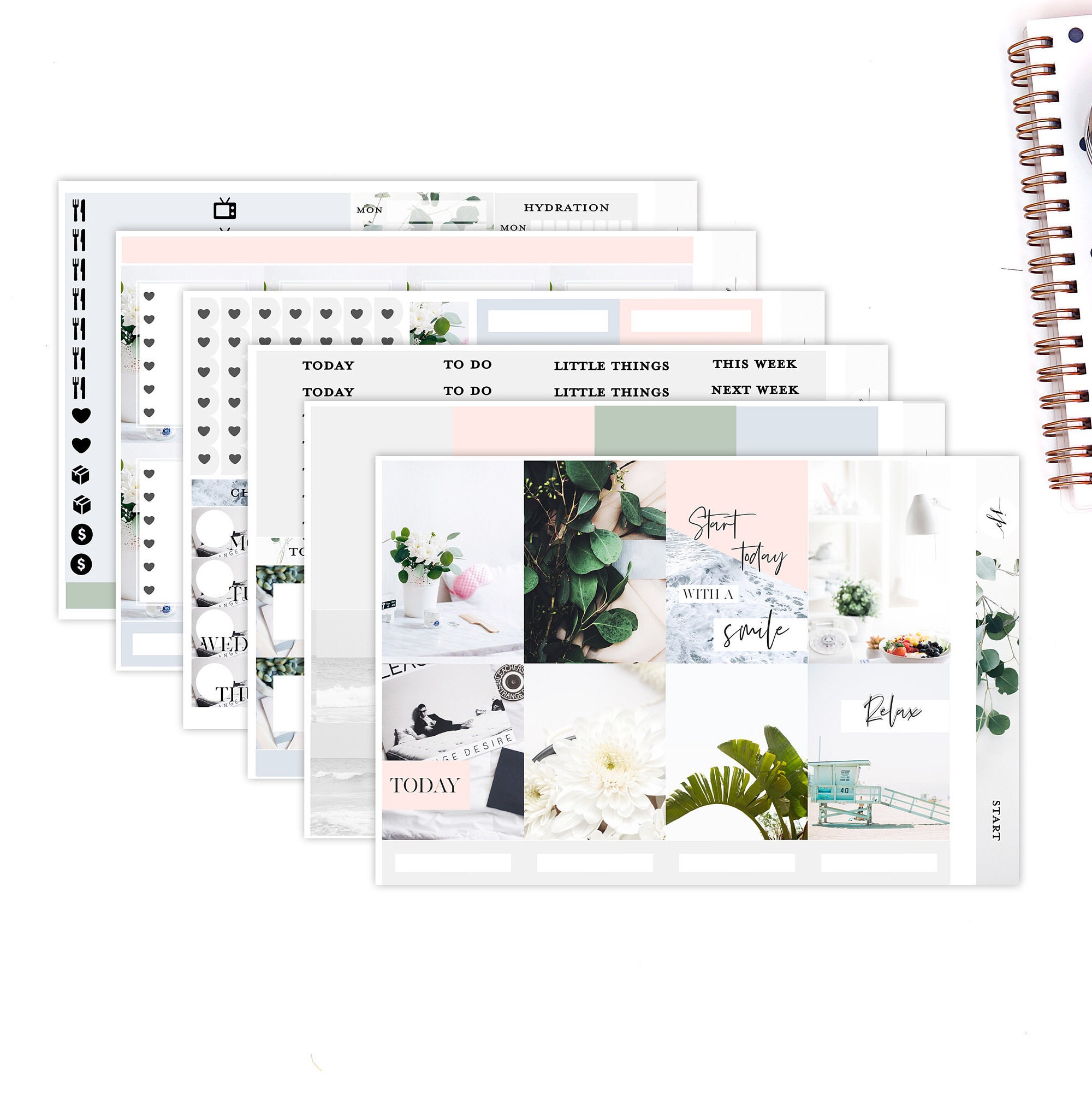 Start  ||Weekly Planner Sticker Kit|| for Erin Condren Vertical Layou…