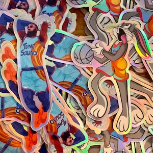 Lebron James x Bugs Bunny - Space Jam - Hologram Sticker Pakket