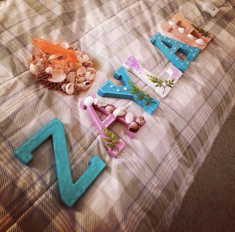 Personalized decorated names | Etsy