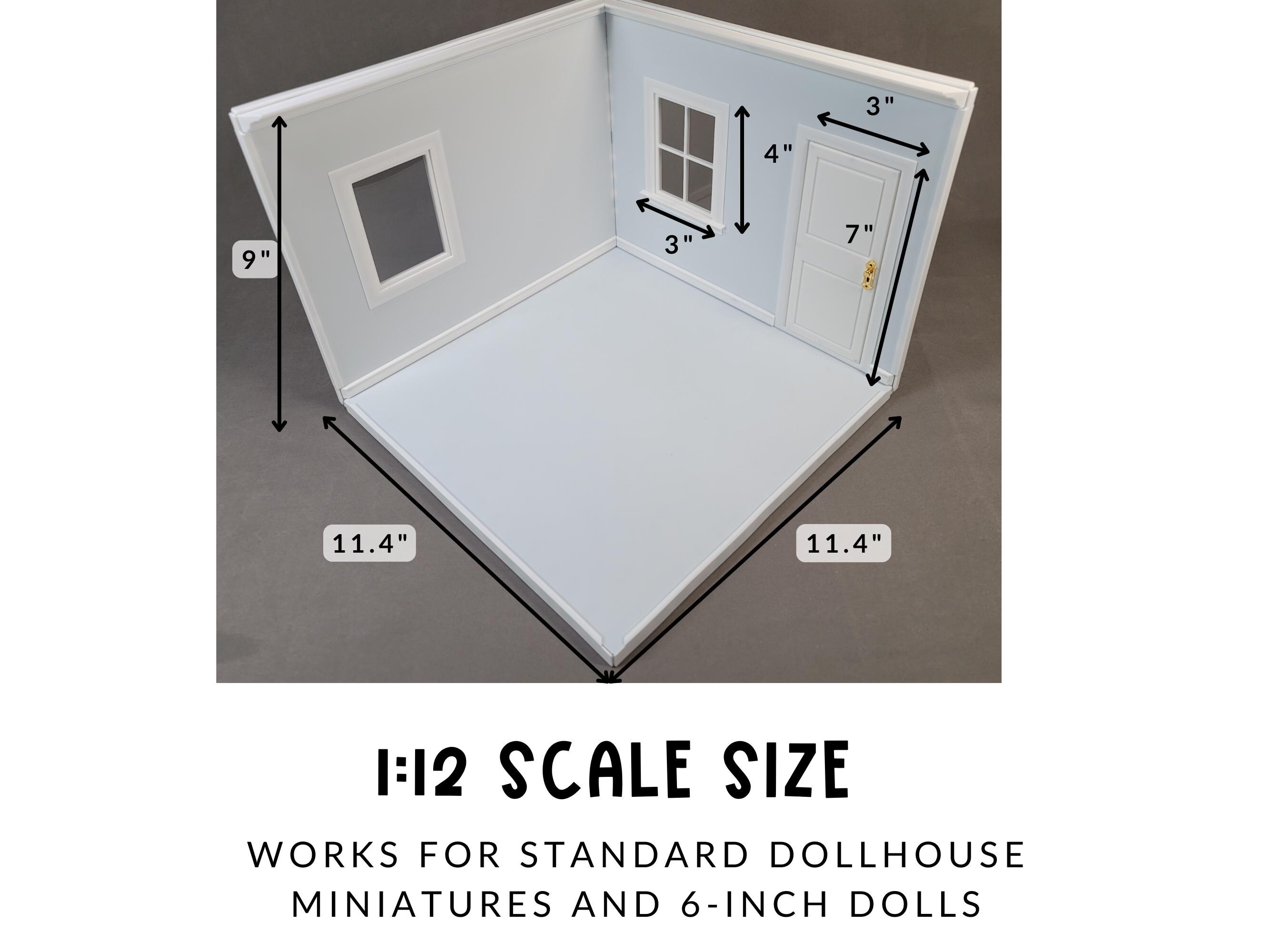 1:12 Scale Dollhouse | Miniature Room Box Kit | Doll Photography ...