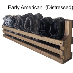 Wall Mounted Shoe or Wine Rack, Multi-use Storage Organizer Unit, Work Boot/Slipper Holder, Entryway Decor, Wall hanging