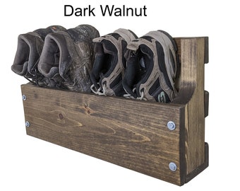 Wall Mounted Shoe or Wine Rack, Multi-use Storage Organizer Unit, Work Boot/Slipper Holder, Entryway Decor, Wall hanging