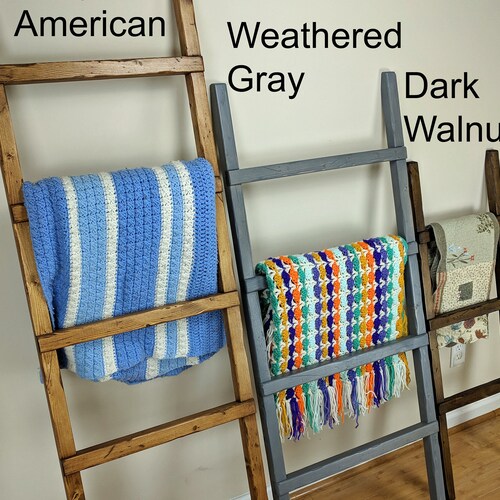 Farmhouse Decorative Wooden Blanket Ladder 4 Ft 5 Ft 6 Ft Etsy