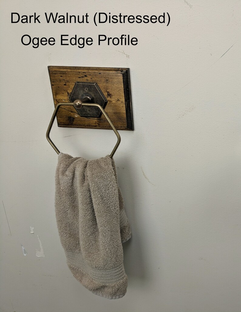 Towel Ring Antique Bronze Kitchen Towel Holder Rustic Towel Etsy