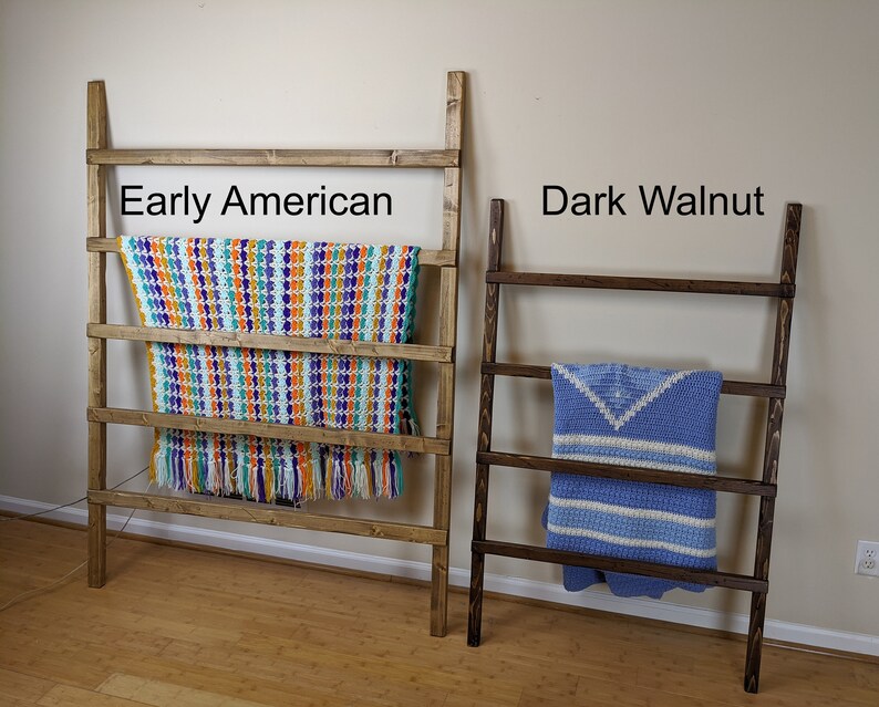 Extra Wide Blanket Ladder Very Large Farmhouse Quilt Rack Etsy