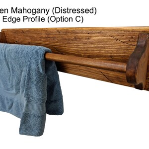 30&quot; bathroom towel holder, bath towel rod, Rack, distressed wood, beach towel hanger, hand towel storage, custom sizes, Farmhouse country