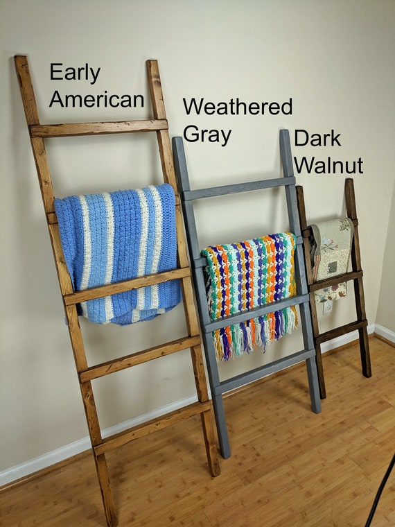 Dish Towel Ladder, Wood Towel Ladder, Tea Towel Ladder, Farmhouse Styl –  Home Stitchery Decor