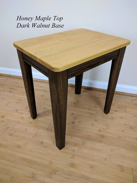 Two tone end table side table. farmhouse Customizable one or Etsy