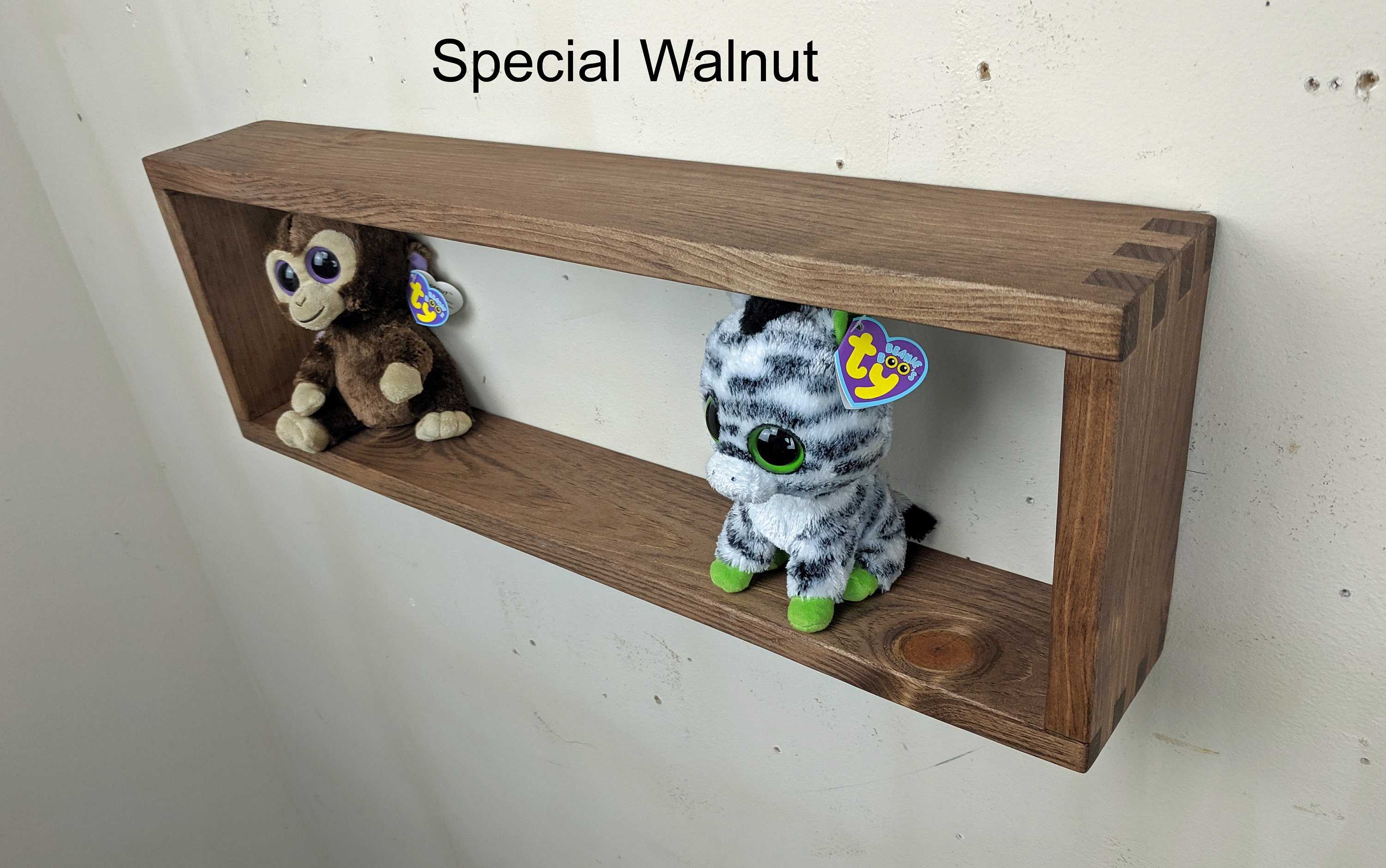 Rectangle Premium Floating Box Shelves Rustic Distressed Etsy