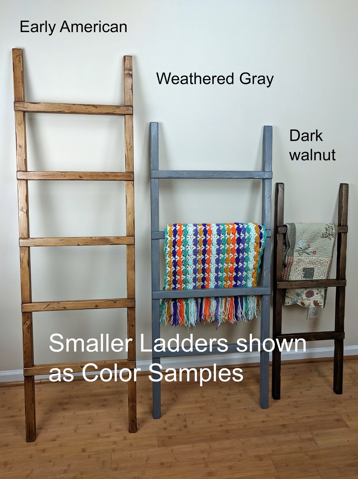 Extra Wide Blanket Ladder Very Large Farmhouse Quilt Rack Etsy