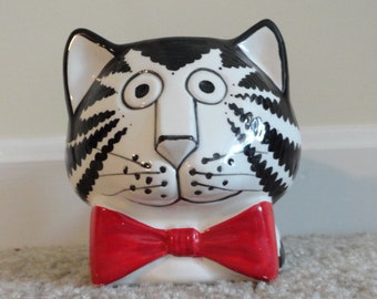 Vintage, Kliban Cat With Red Bow Tie, Sigma The Taste Setter Mug, Coffee Mug