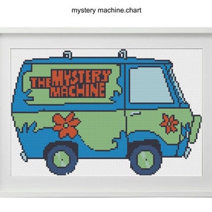 Scooby Doo Mystery Machine Cross Stitch Pattern PDF image 3