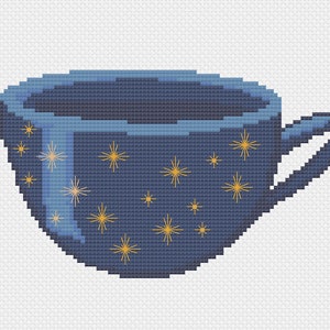 Nellie&#39;s Cup of Stars - The Haunting of Hill House Cross-Stitch PDF Pattern