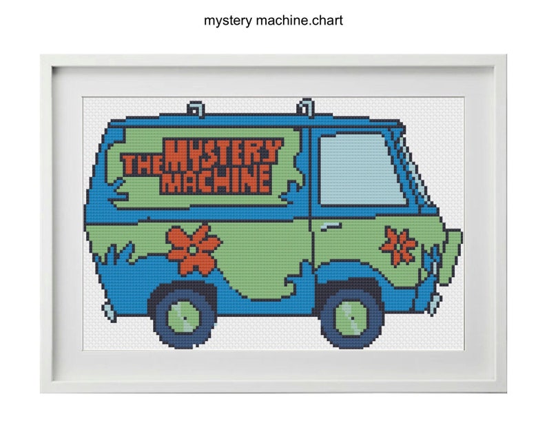 Scooby Doo Mystery Machine Cross Stitch Pattern PDF image 3