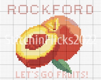 A League of Their Own Rockford Peaches 2022 Cross Stitch