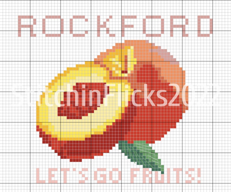 A League of Their Own Rockford Peaches 2022 Cross Stitch image 1