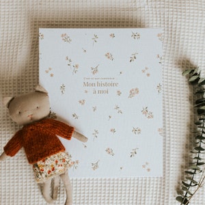 Livre de bébé, Album de bb, Livre naissance, Journal grossesse, Future maman, Cadeau naissance, Shower, Cartable de bb, Baby book - Floral