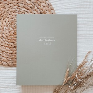 Libro para bebés, Álbum para bebés, Libro de nacimiento, Diario de embarazo, Futura madre, Regalo de nacimiento, Ducha, Cartera para bebés, Libro para bebés - Salvia