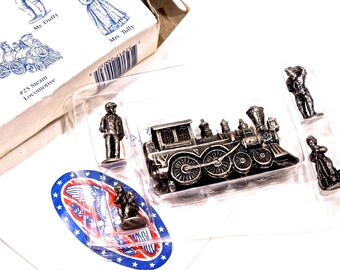 VINTAGE: 1993 - The American Pewter Collection - Miniature Colonial Figurine - Set AH30 - SKU 28-C3-00010172
