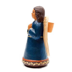 VINTAGE: 8 Authentic PERUVIAN Handmade Clay Pottery Angel Candle Holder Holidays Made on Peru SKU 32-B-00030176 image 5