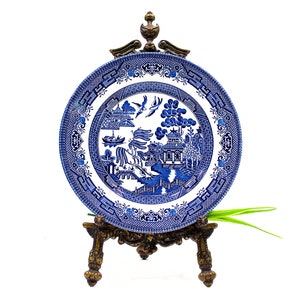VINTAGE: Churchill China England Blue Willow Plate - Made in England - Replacement - SKU 22-D-00015810